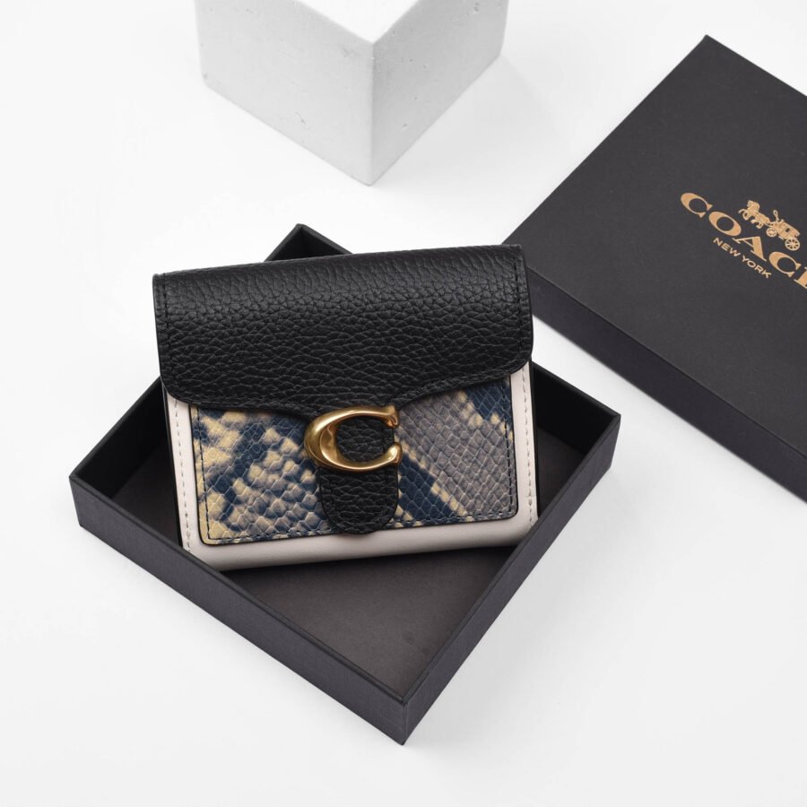 COACH TABBY SNAKE SMALL WALLET